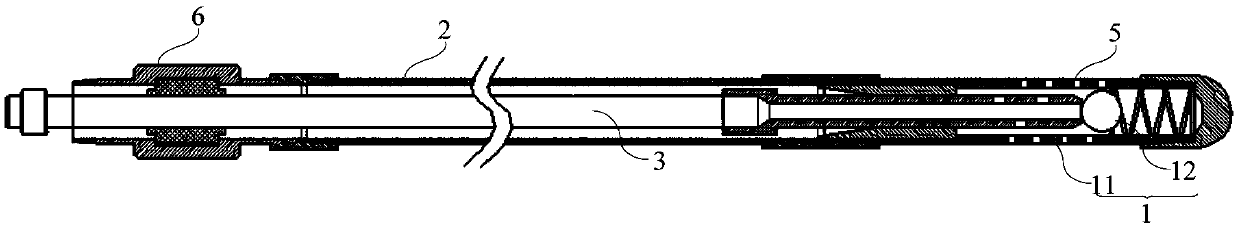 Well completion pipe string and sand control pipe string thereof