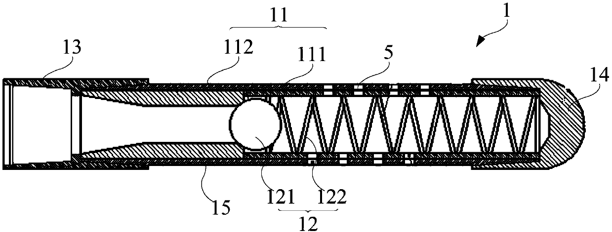 Well completion pipe string and sand control pipe string thereof