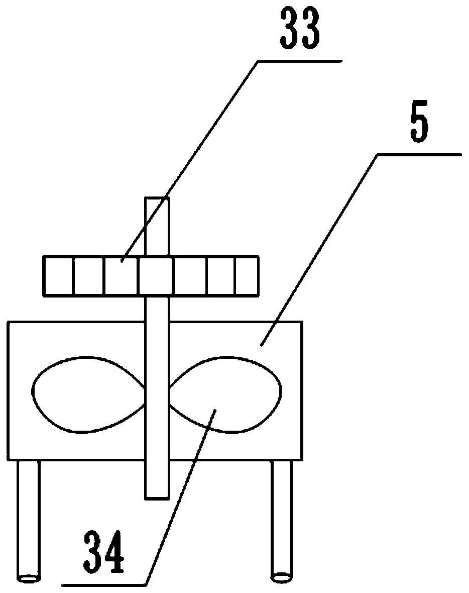 Dyeing cloth drying and winding device