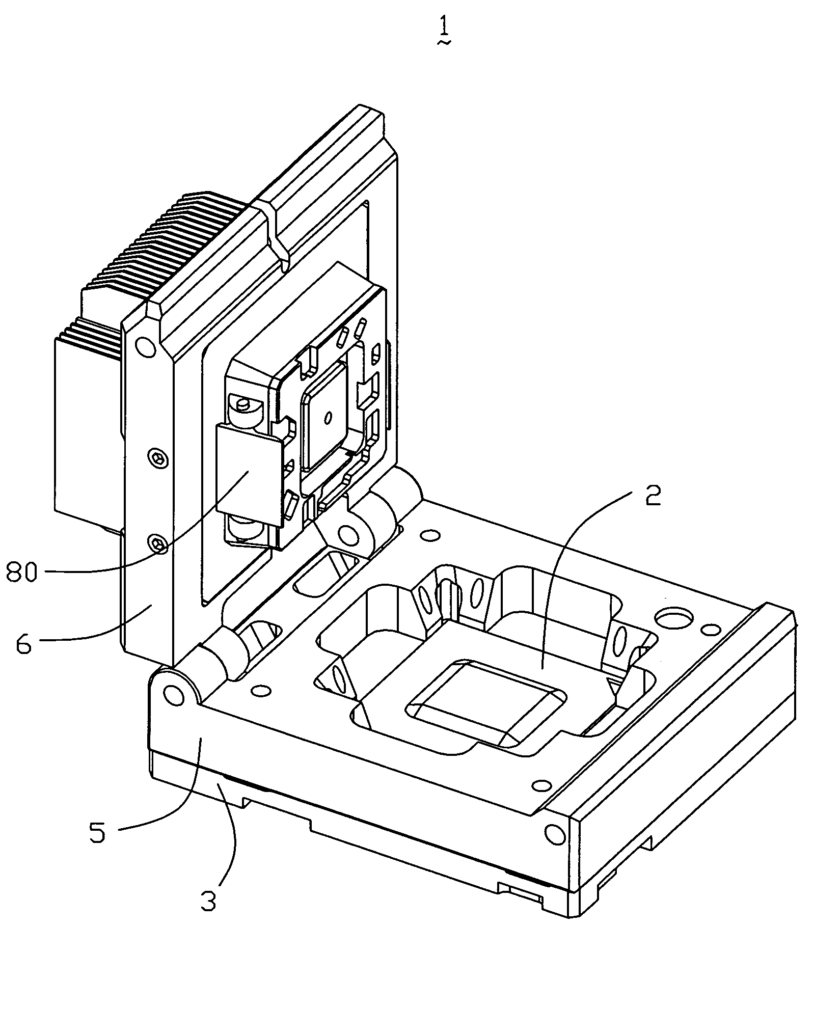 Burn-in socket having pick-up arrangement for quickly pick-up IC package after IC package  is tested