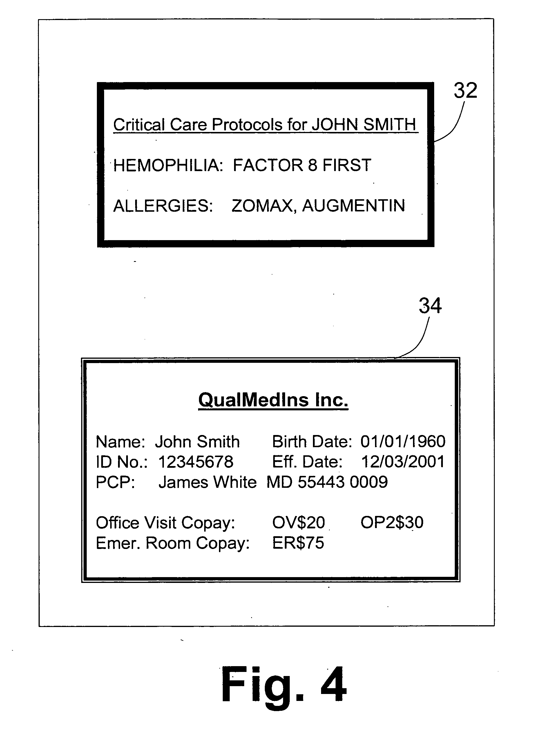 Portable method and device for personal medical record compilation and retrieval