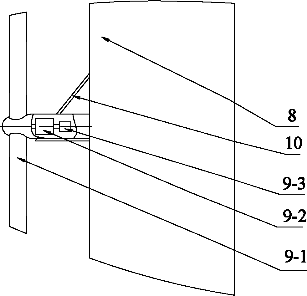 Offshore wind generating set