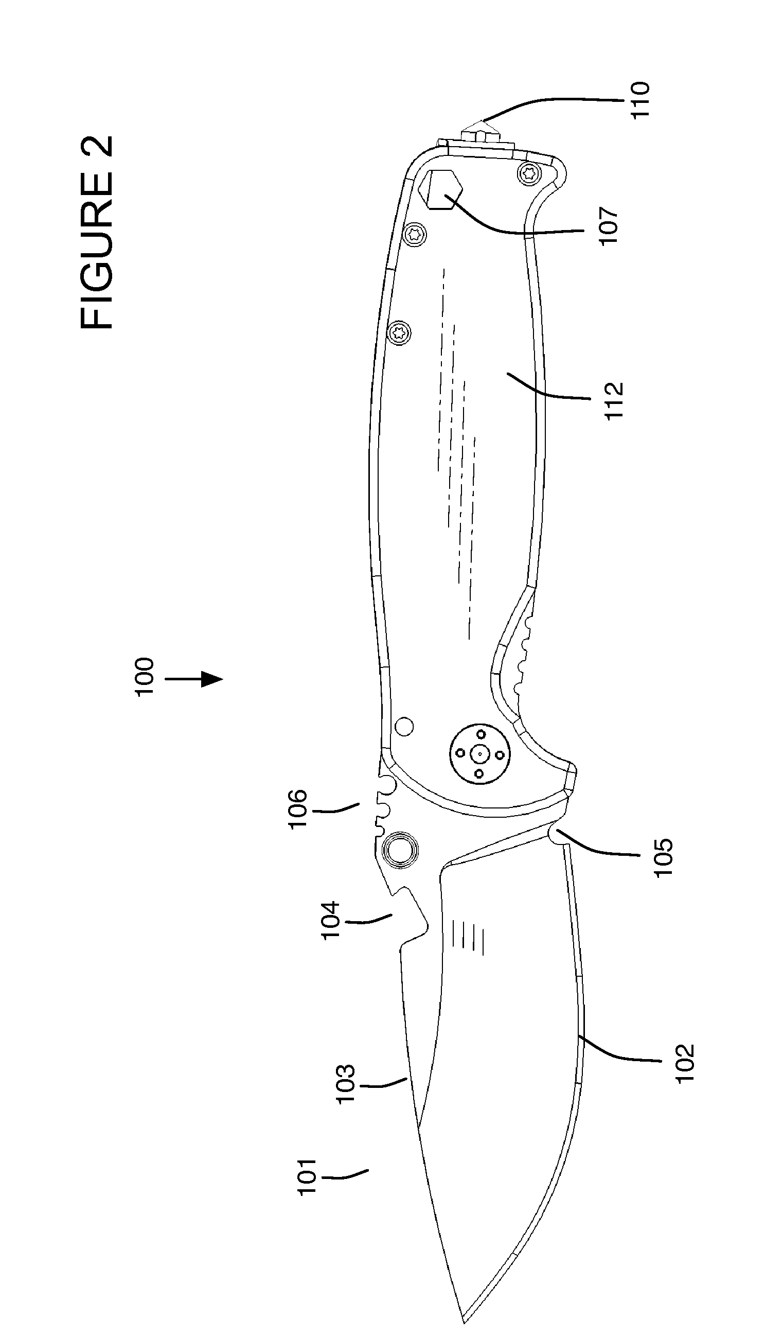 Folding survival knife with integrated tools