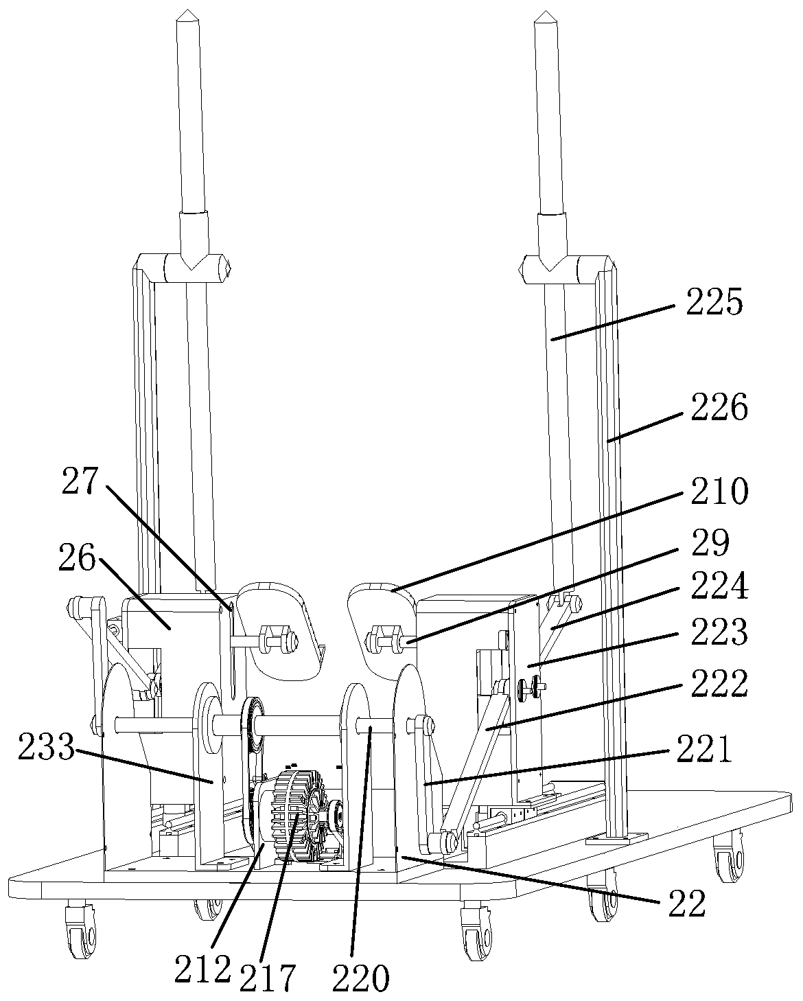 Limb training rehabilitation equipment