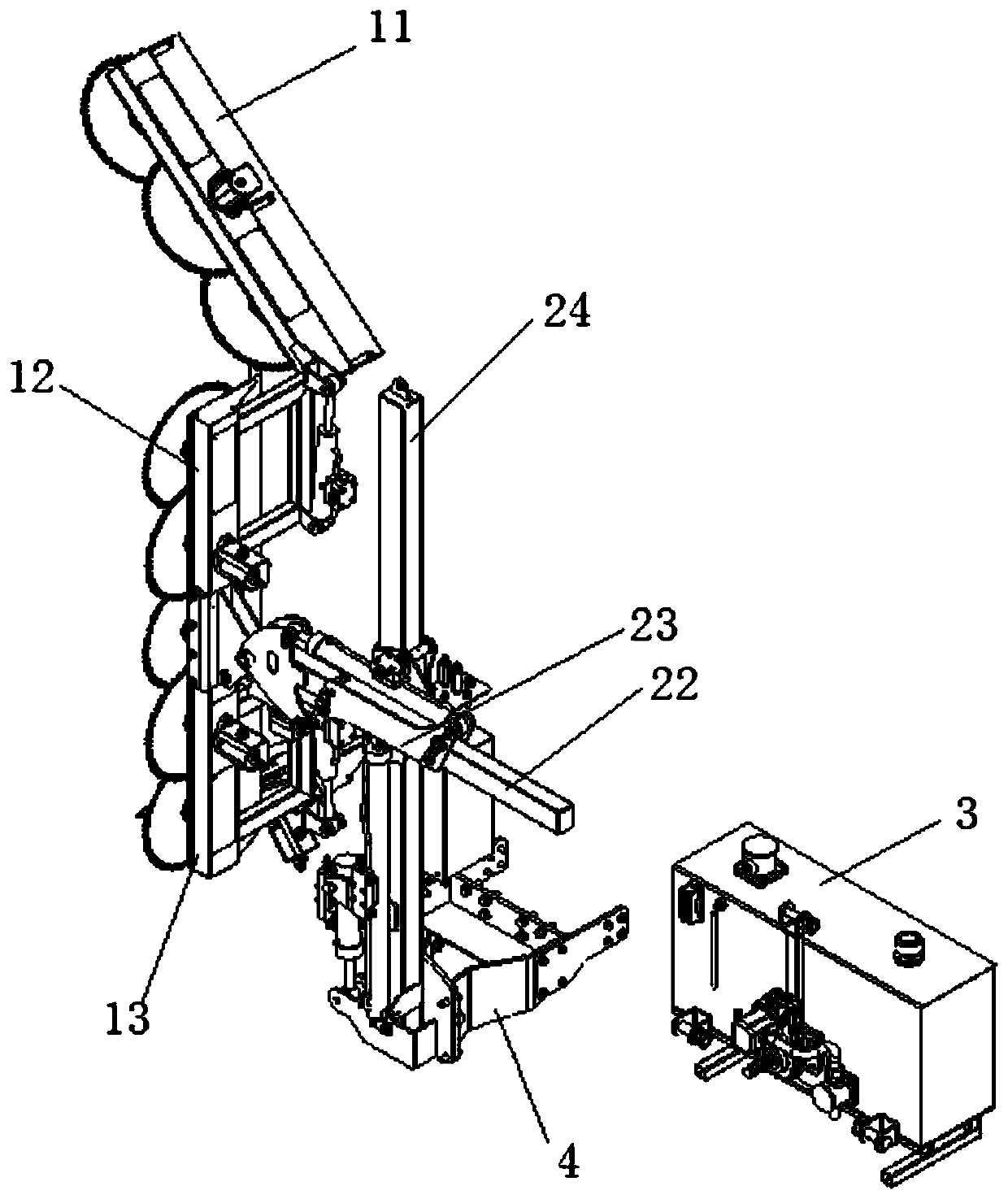 Full-hydraulic driving type fruit tree pruning machine and equipment