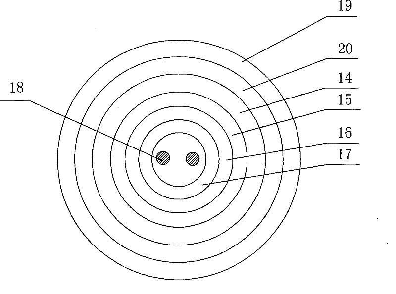 Method for monitoring downhole casing strain by using optical fibre sensor