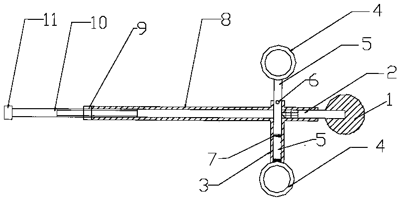 Locating locking fixture for preventing upper and lower static contact baffles in switch cabinet from being opened