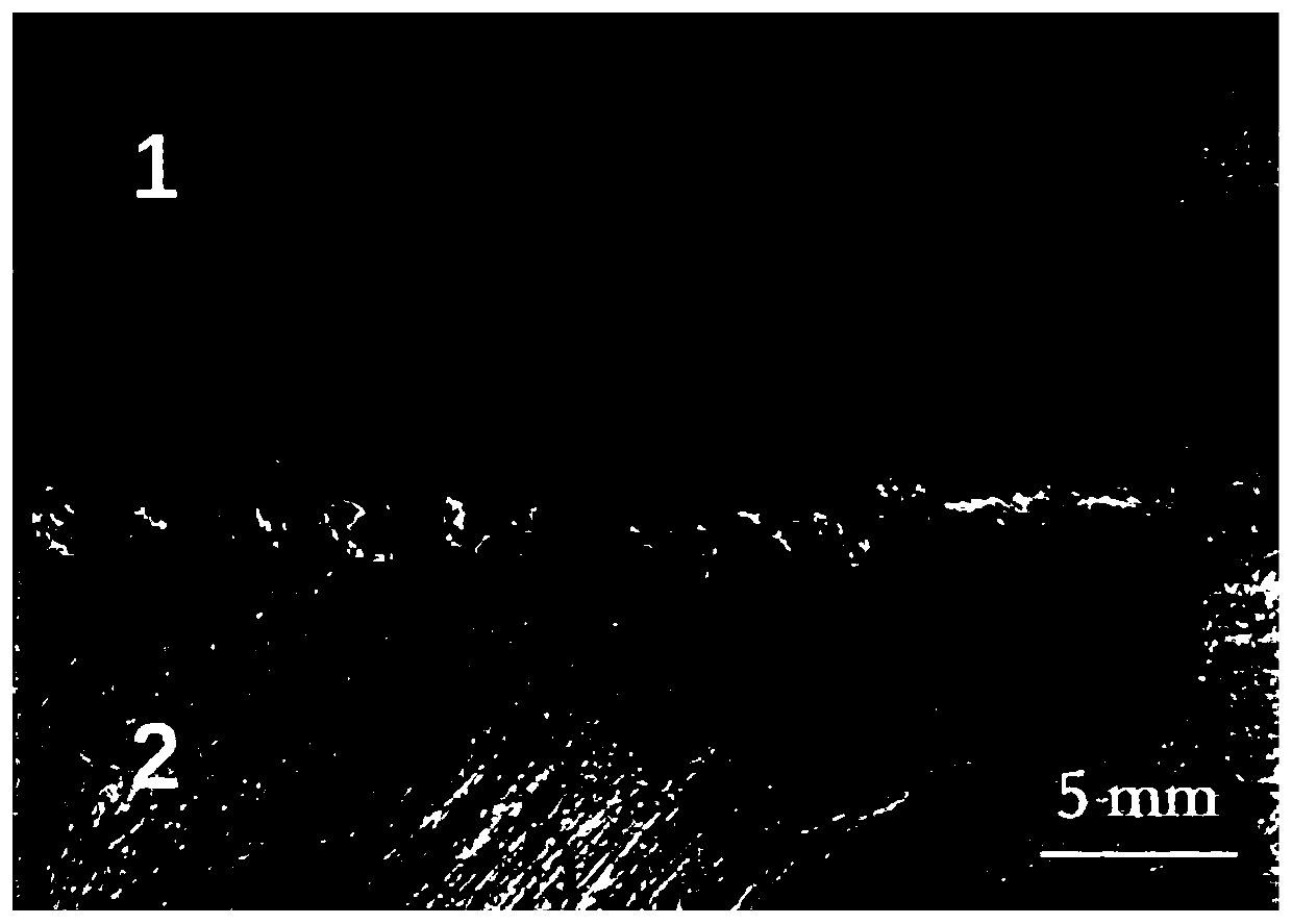 Invar and aluminum alloy dissimilar metal electron beam welding method