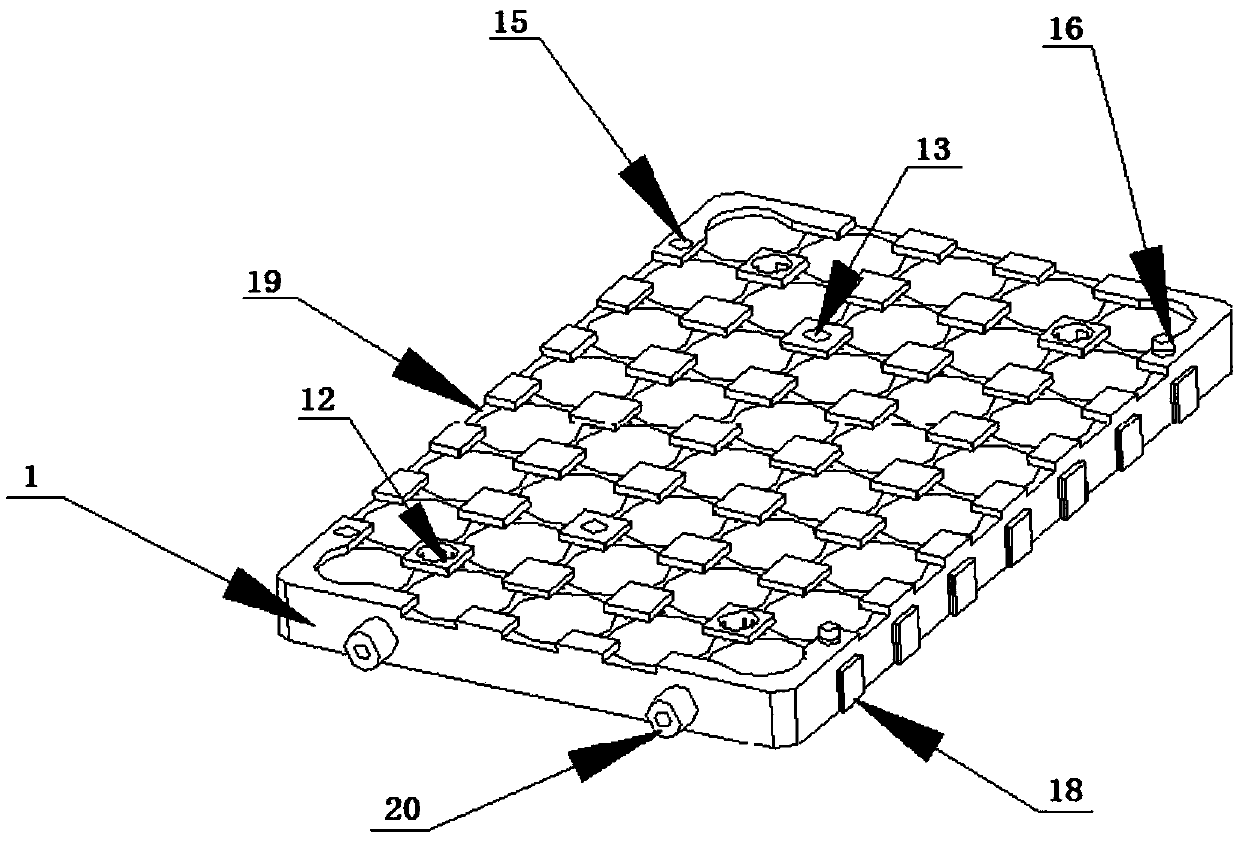 Fixing frame of lithium ion battery pack for AGV (Automatic Guided Vehicle) and lithium ion battery pack structure for AGV