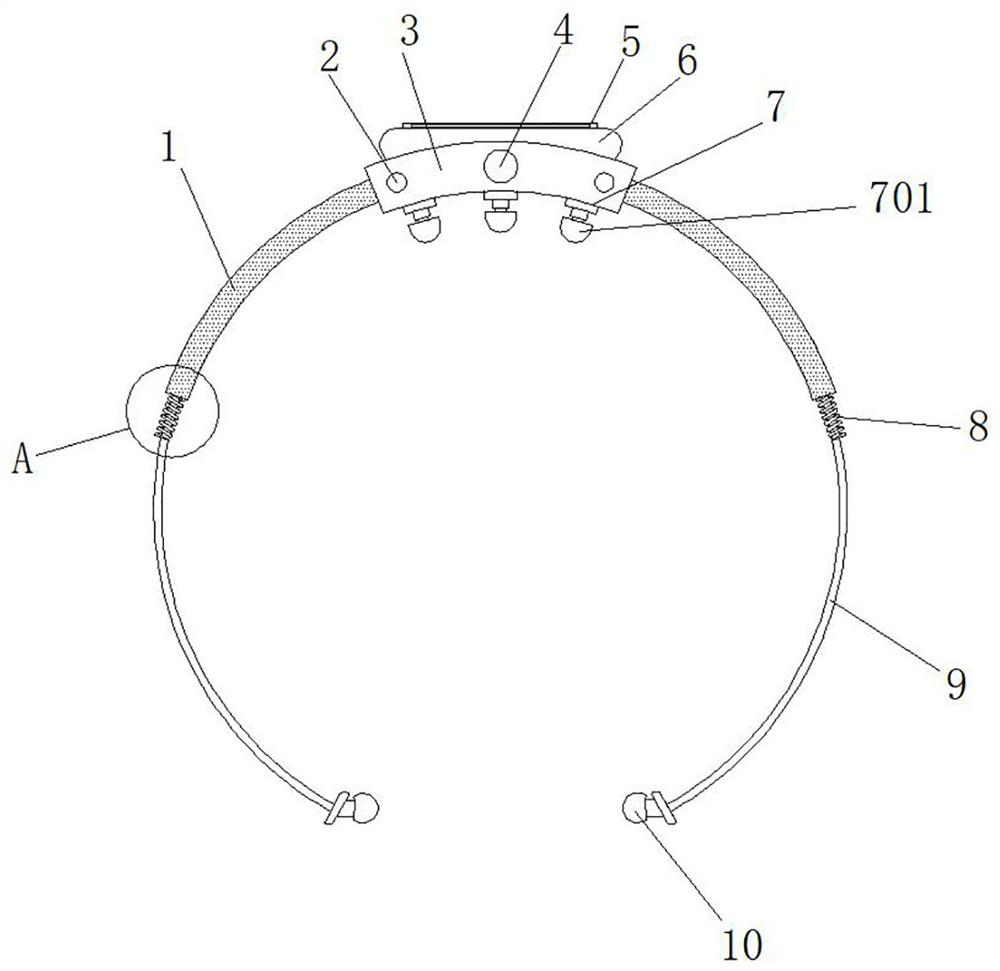 Wireless Bluetooth earphone with anti-falling structure