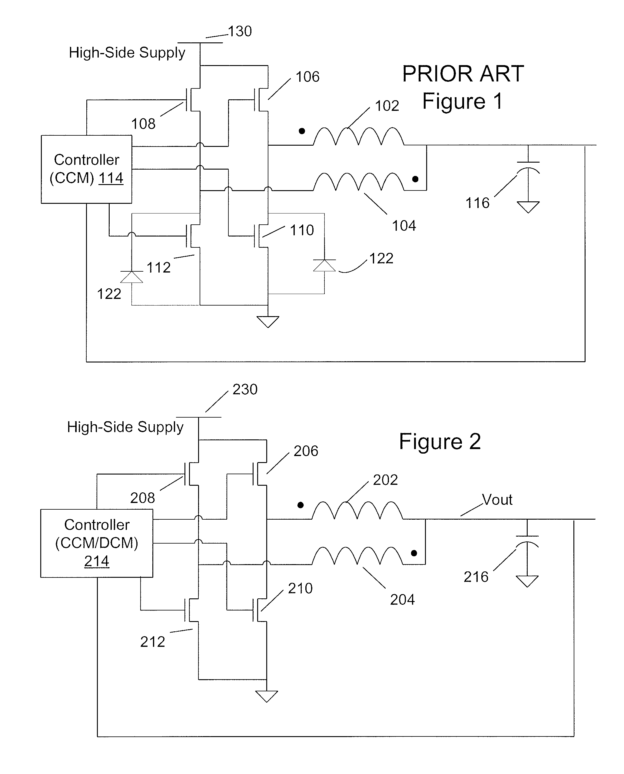 Method and apparatus for multi-phase DC-DC converters using coupled inductors in discontinuous conduction mode