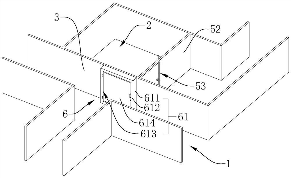 A kind of air defense basement structure