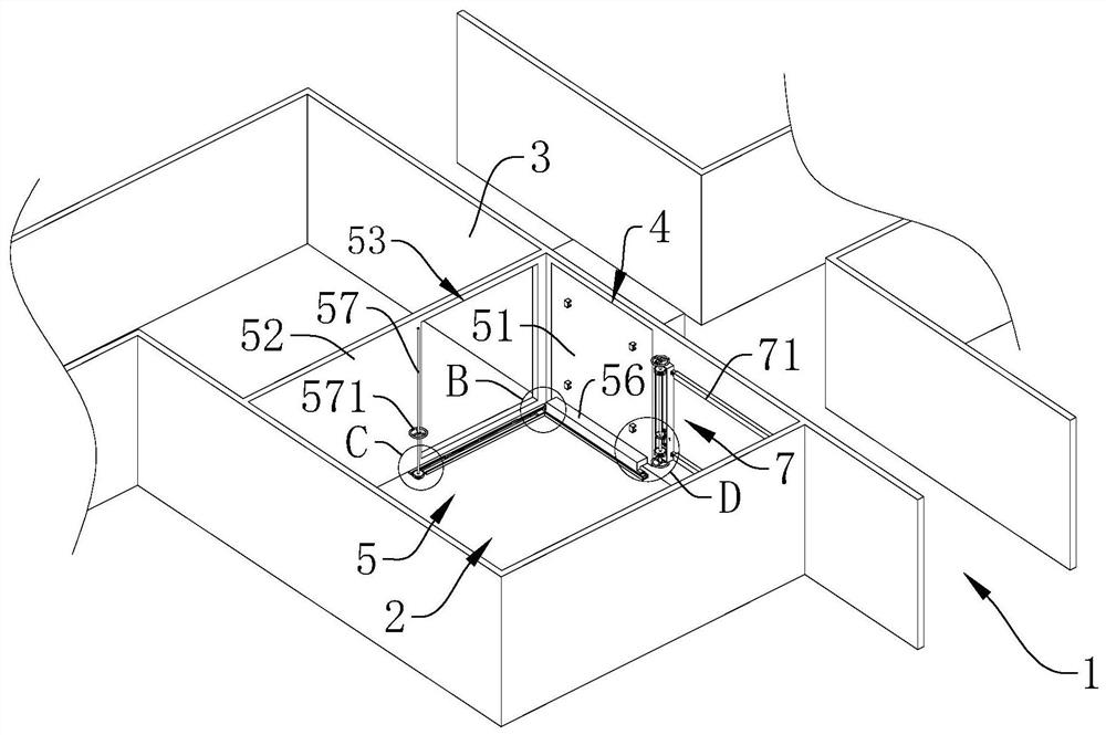 A kind of air defense basement structure