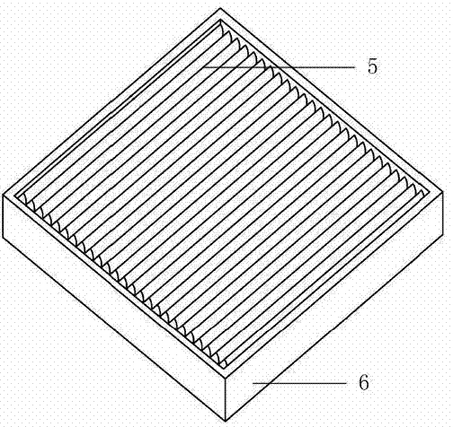 Multilayer-structure antibiotic automobile air conditioner filter capable of filtering PM2.5