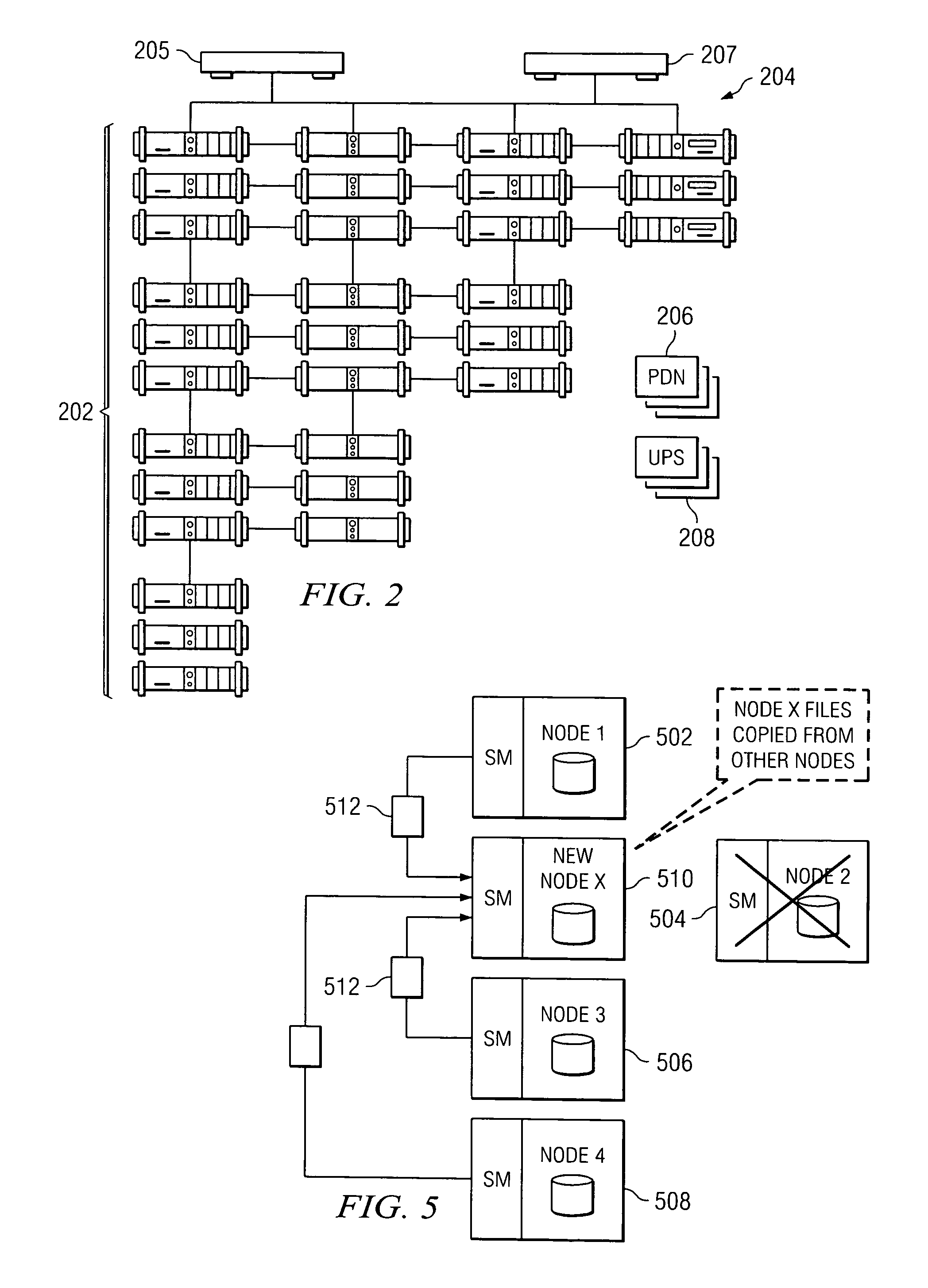 Policy-based management of a redundant array of independent nodes