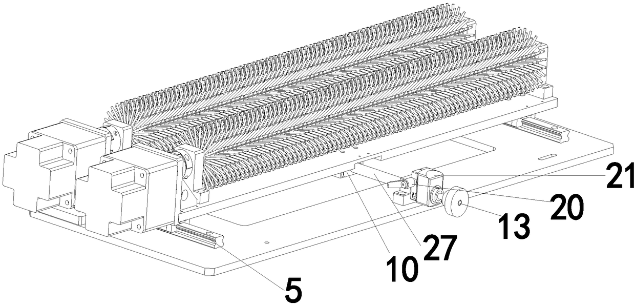 Deburring device suitable for multiple sizes of magnetic shoes and achieving method of deburring device