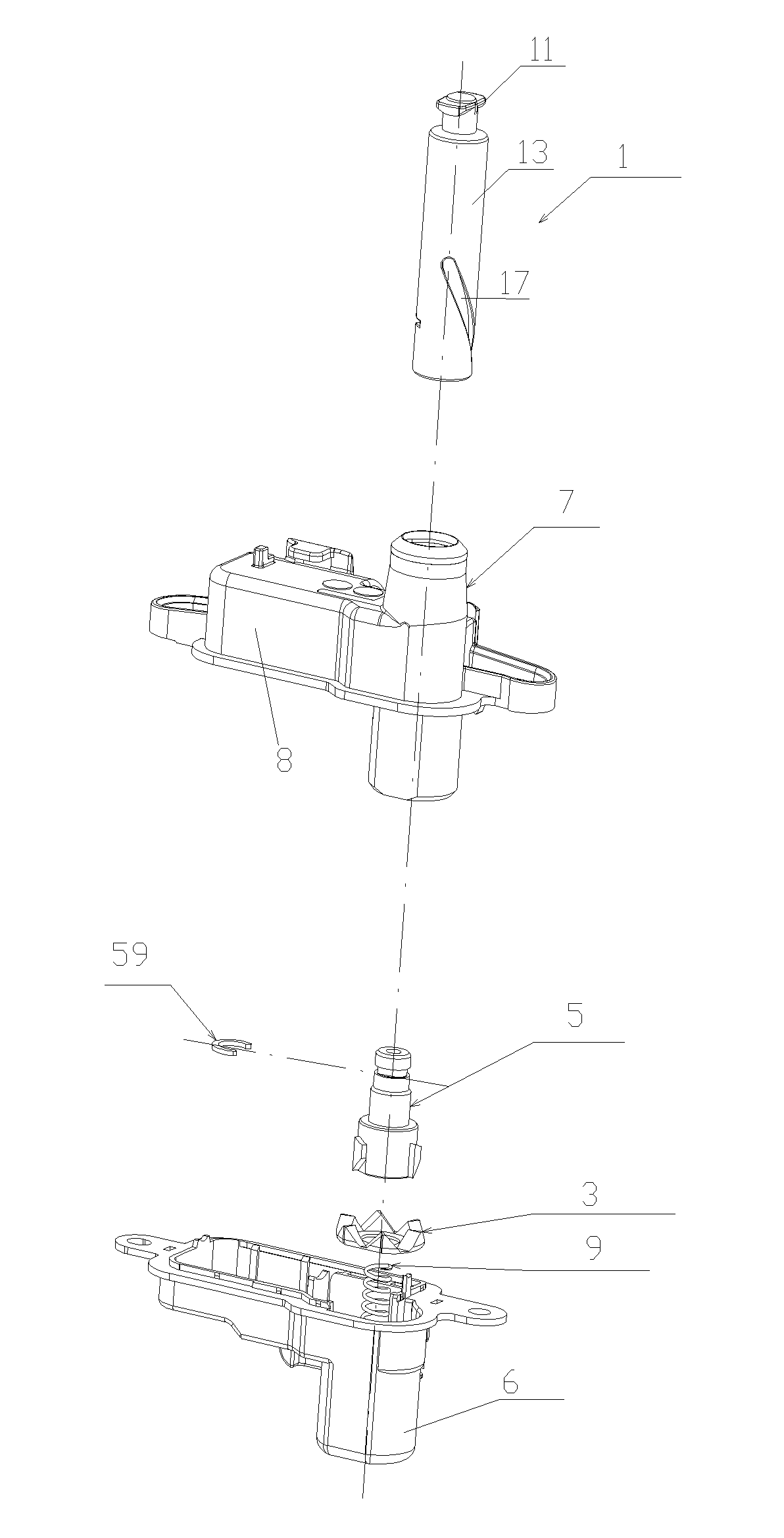 Automobile fuel tank lock