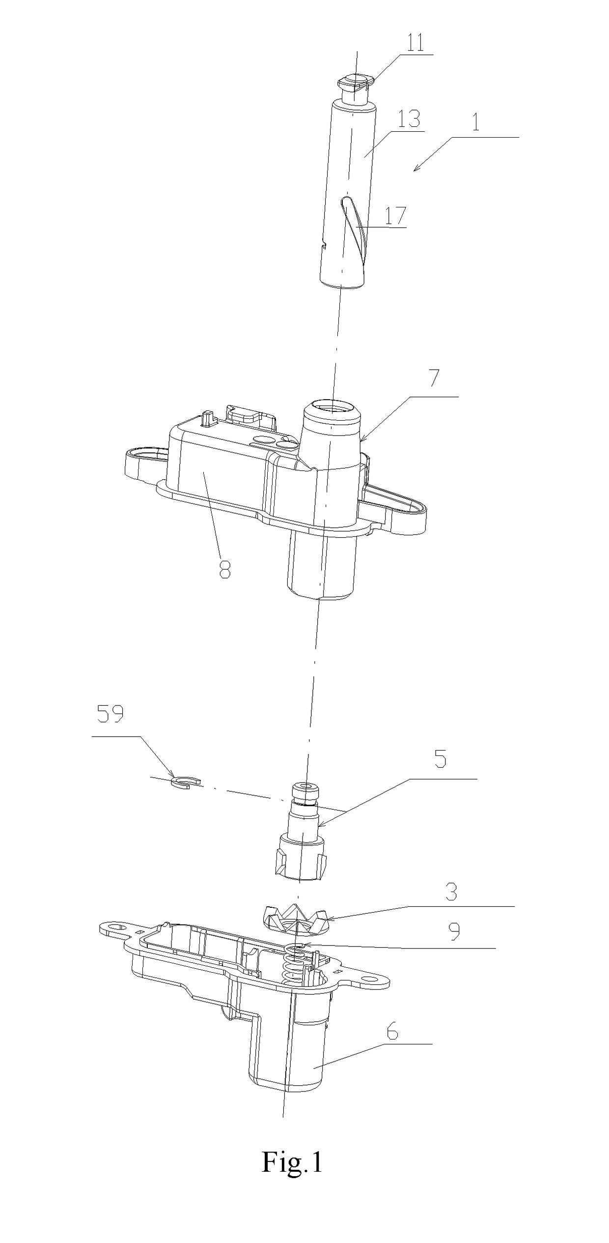 Automobile fuel tank lock