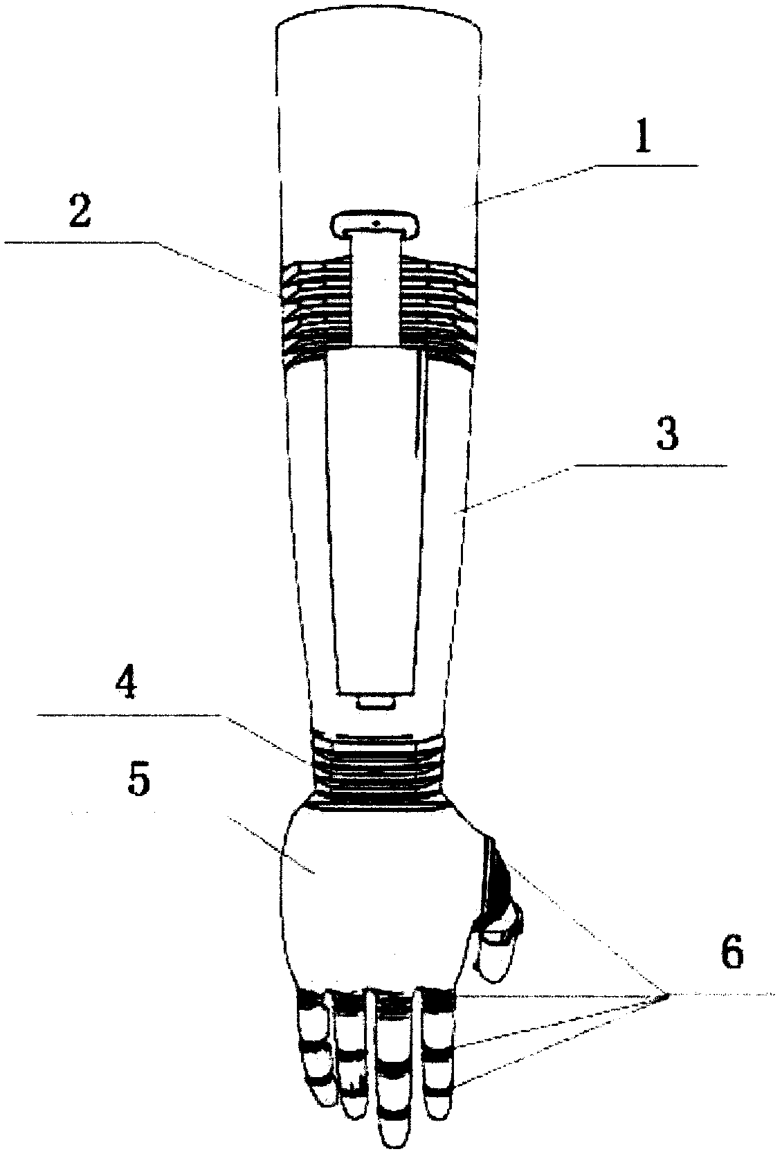 Printing prosthetic hand and manufacturing method thereof