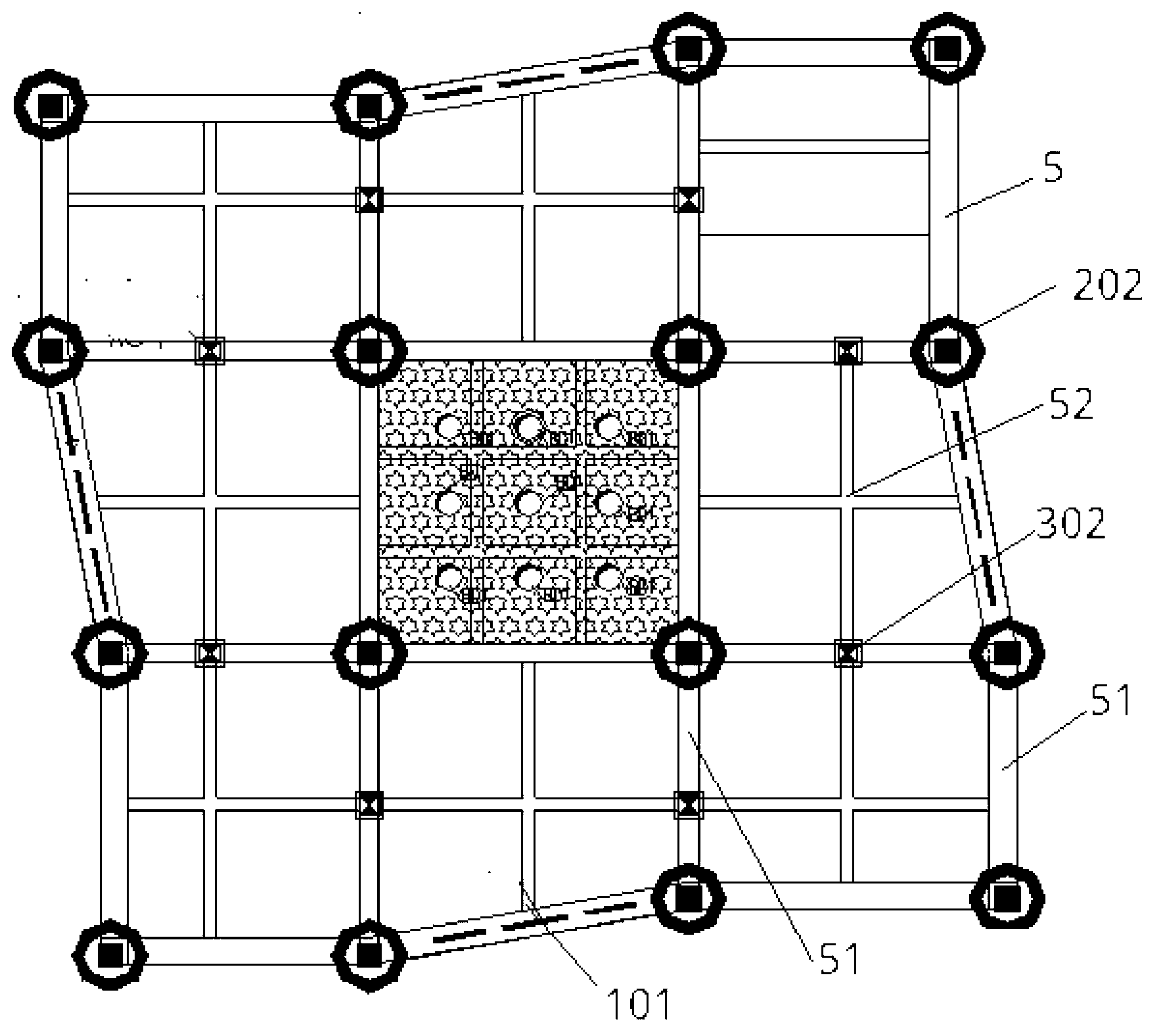 Construction method of construction damping device