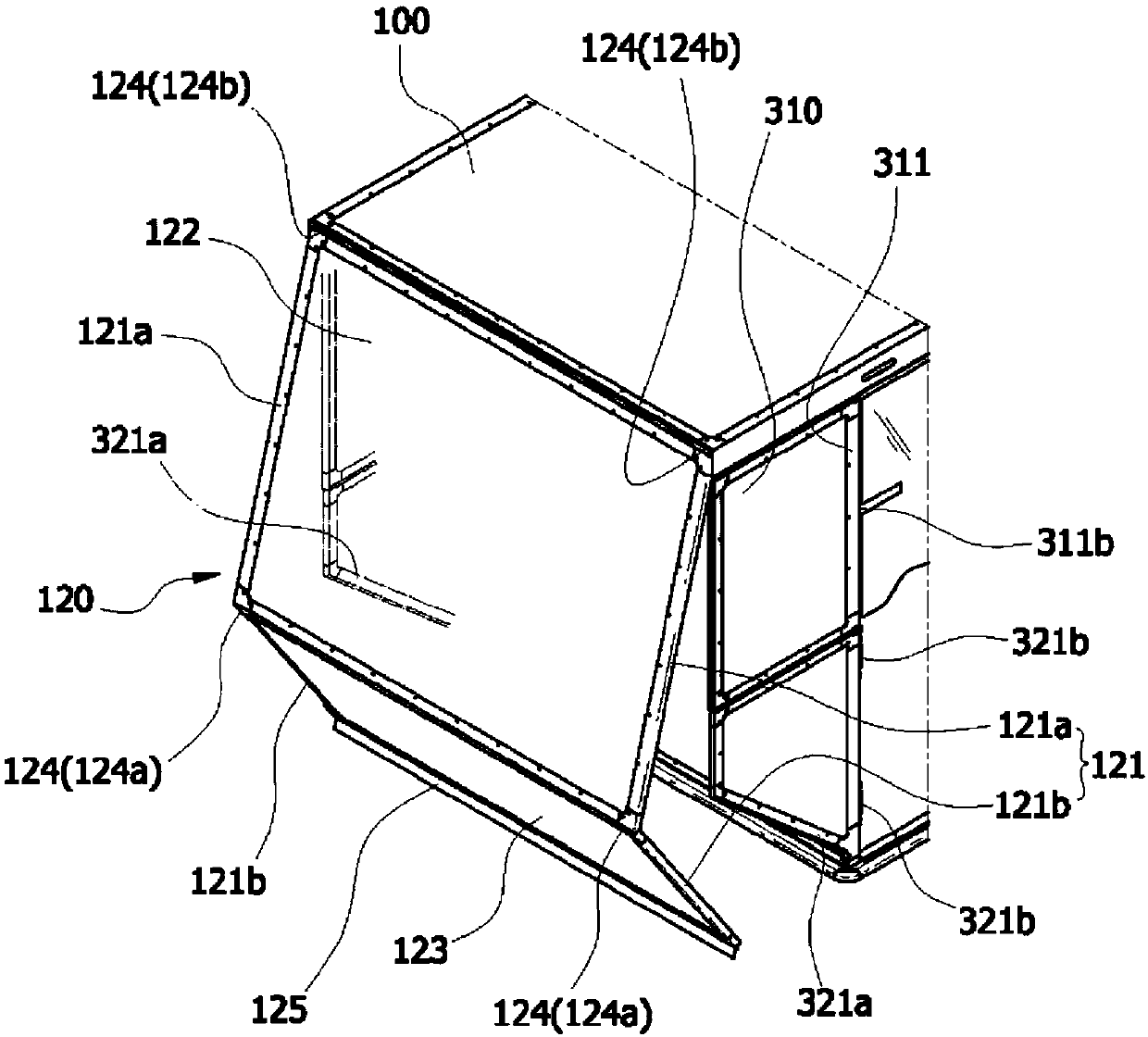 Foldable Container, And Elastic Rotating Apparatus For Foldable Container