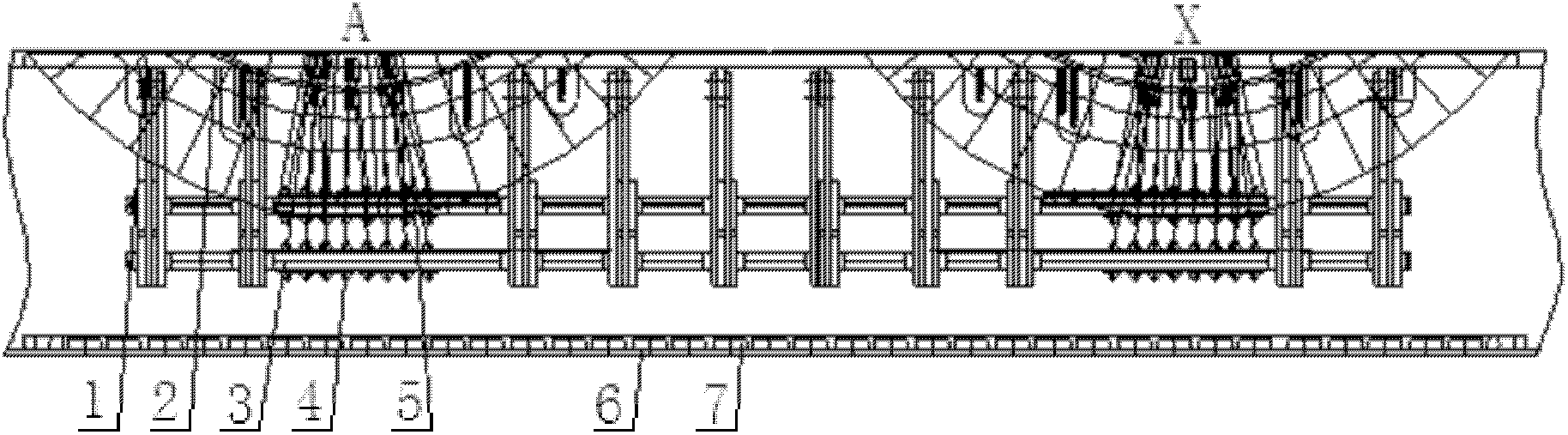 Overheating preventing structure for super-large current lead of transformer