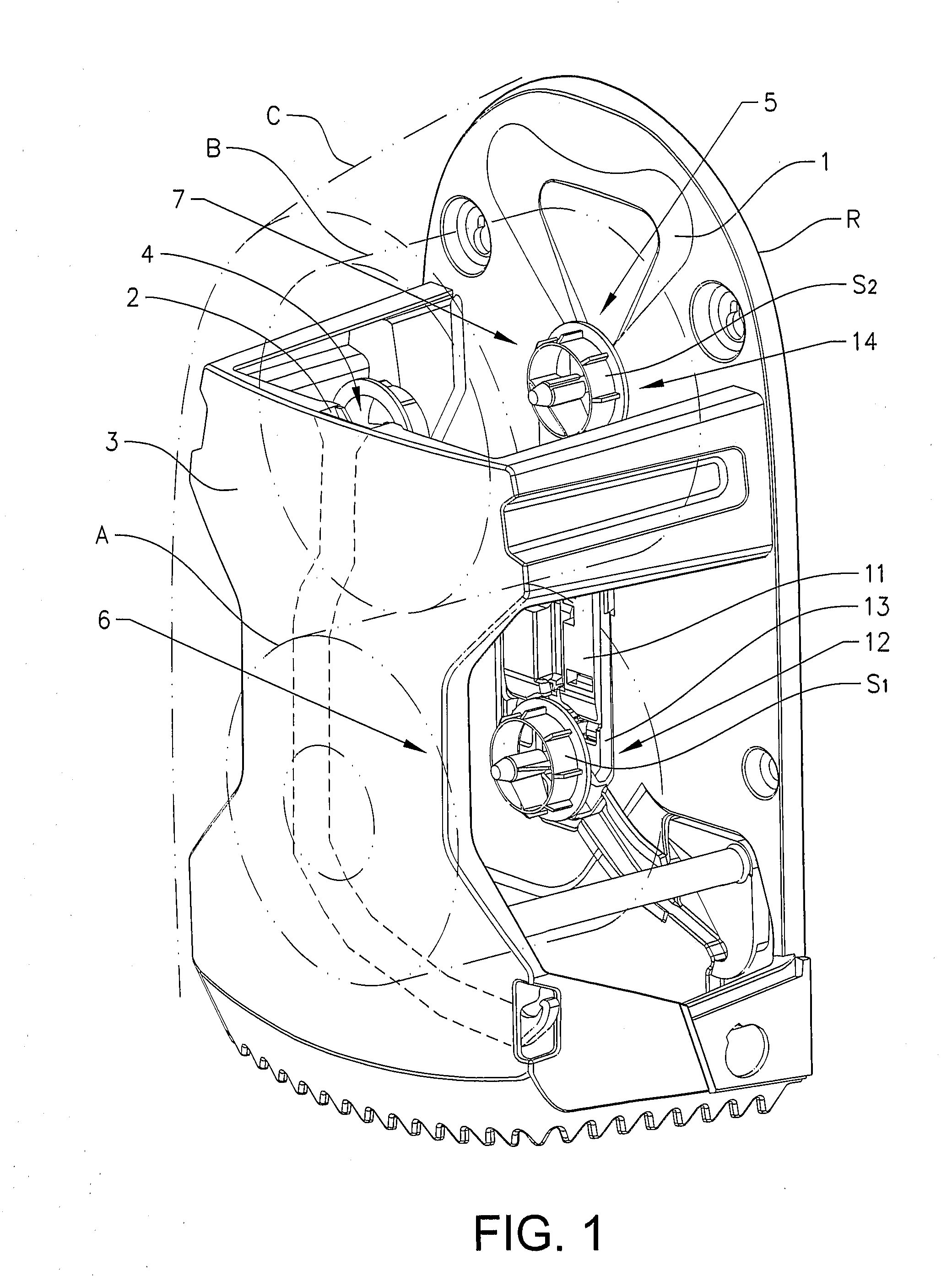 Dispenser for rolls