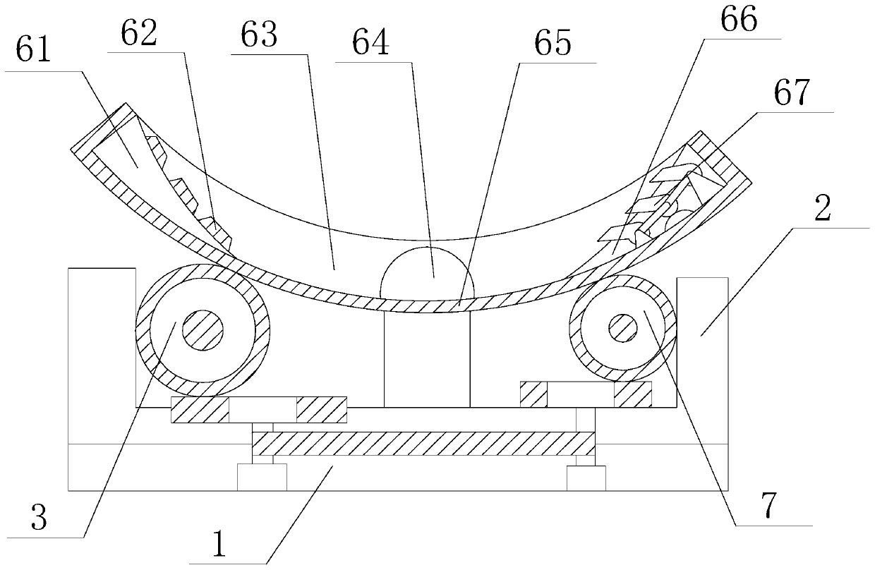 Auxiliary device for detecting dragging toughness of tire frame of new energy vehicle in offline detection