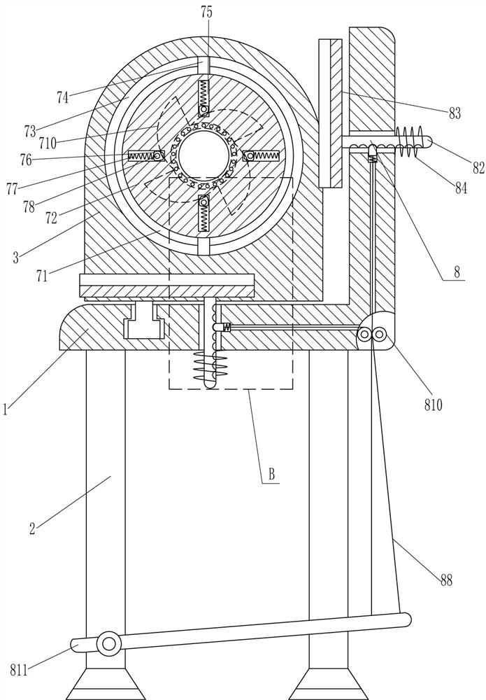 A tile opening device for building construction