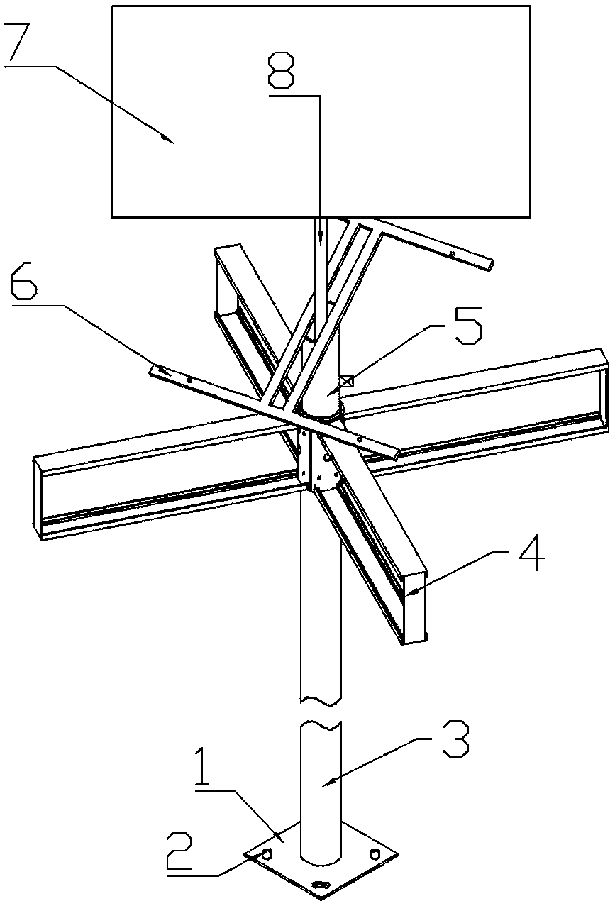 Guide board based on solar energy