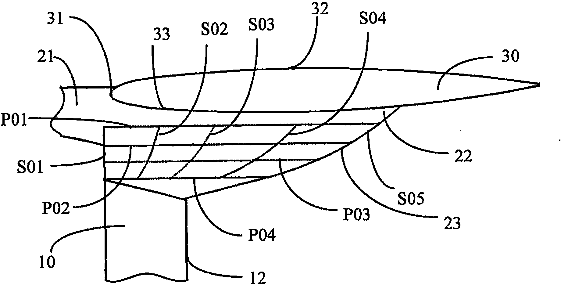 Fairing structure for pylon of aircraft with wing-mounted layout