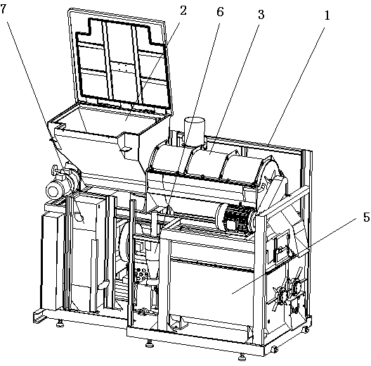 Kitchen waste pretreatment device