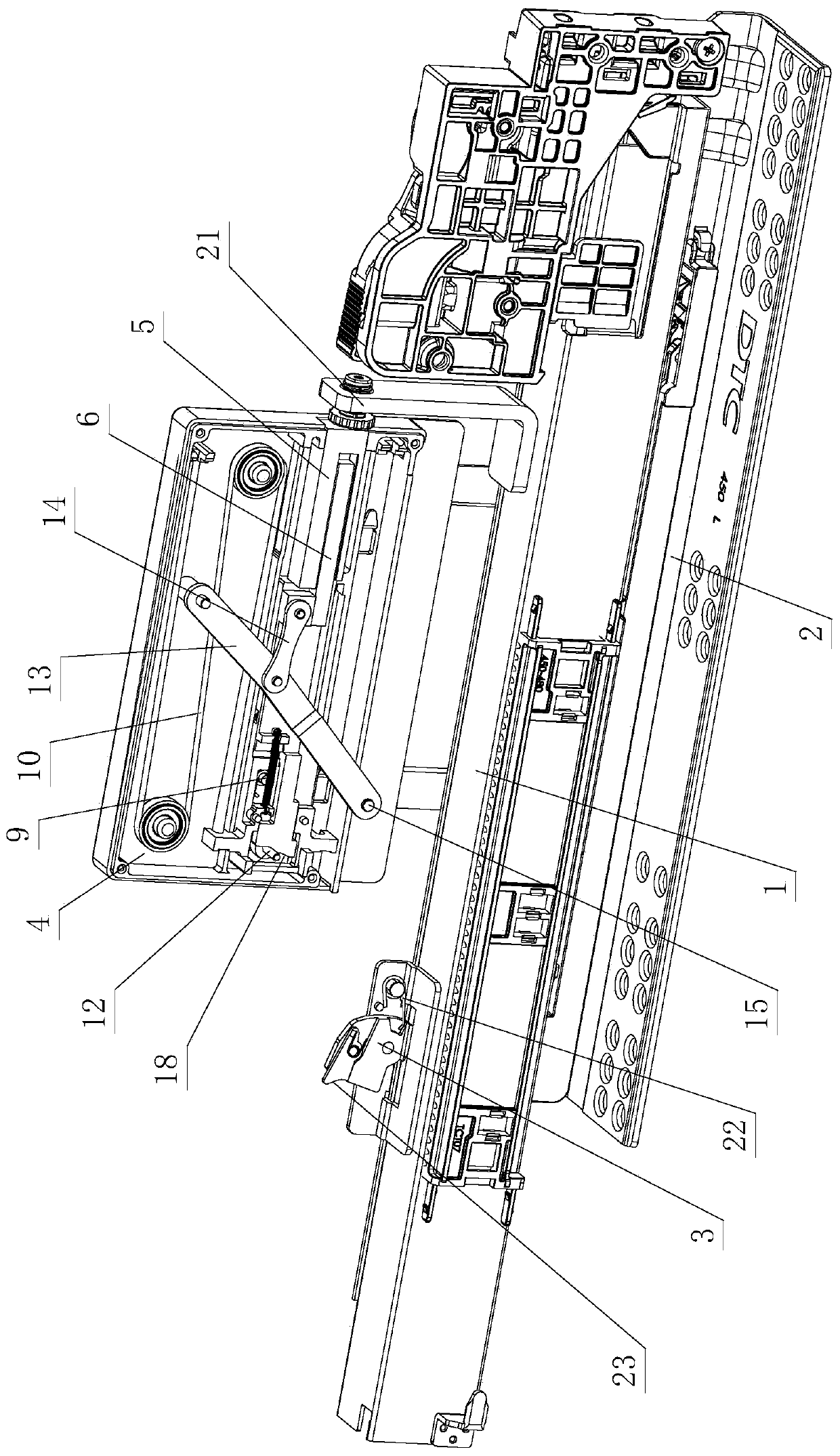 Integrated labor-saving structure for furniture opening and closing