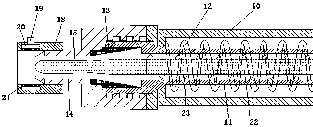 Rubber tube extrusion molding device