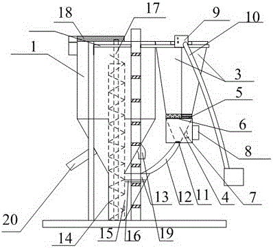 Improved plastic mixing device capable of automatically measuring weight