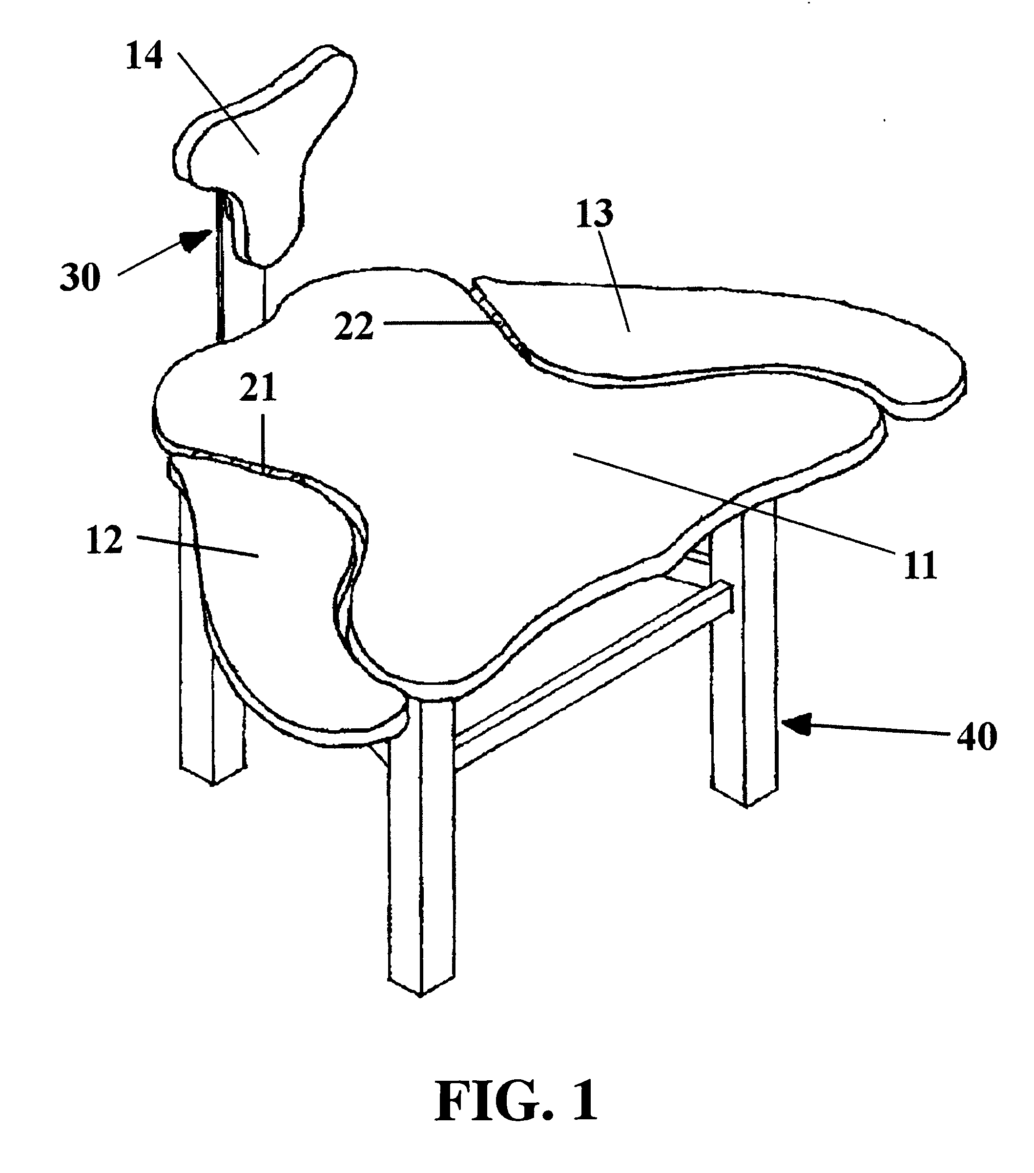 Adjustable cross-legged support seat