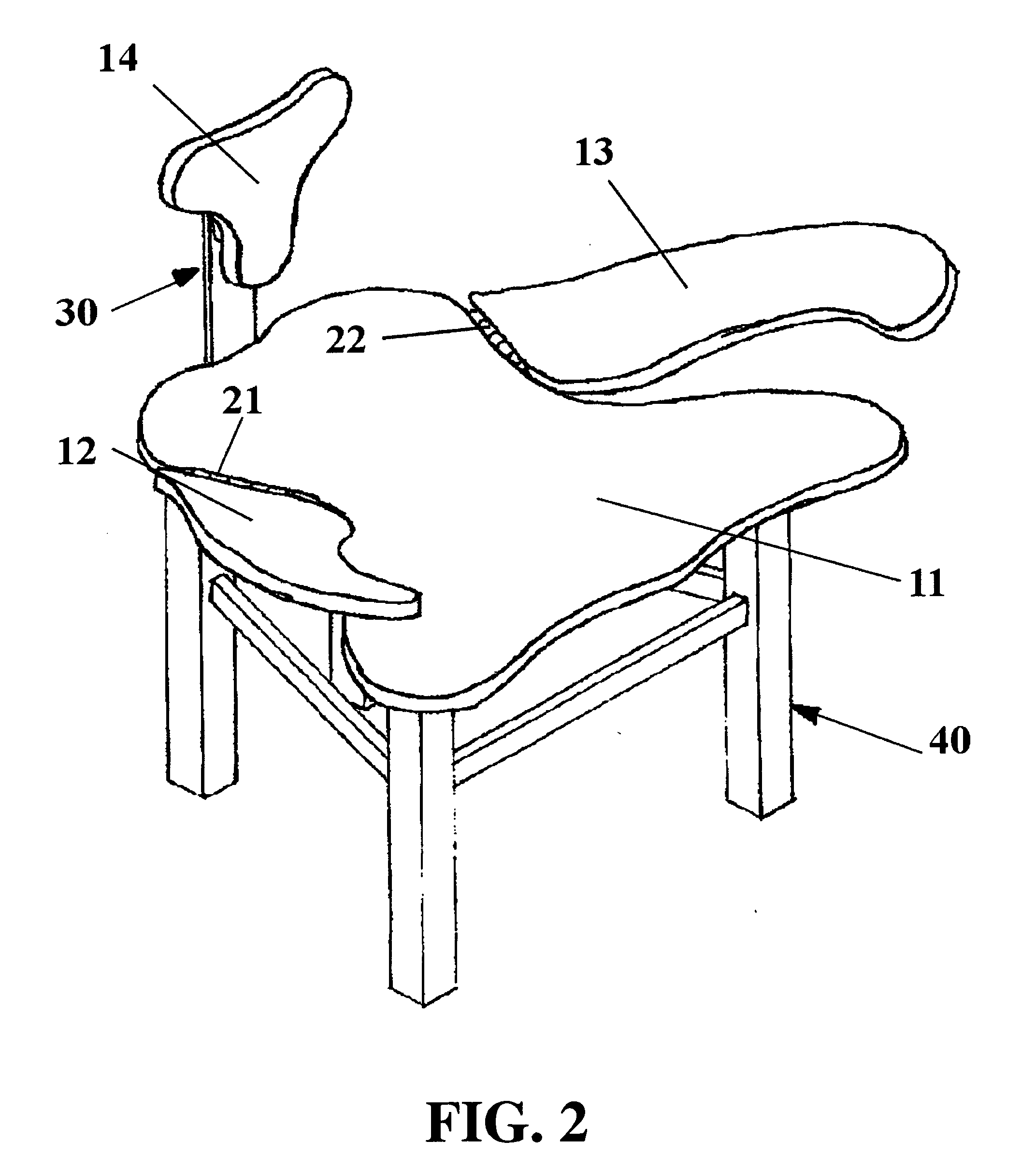 Adjustable cross-legged support seat