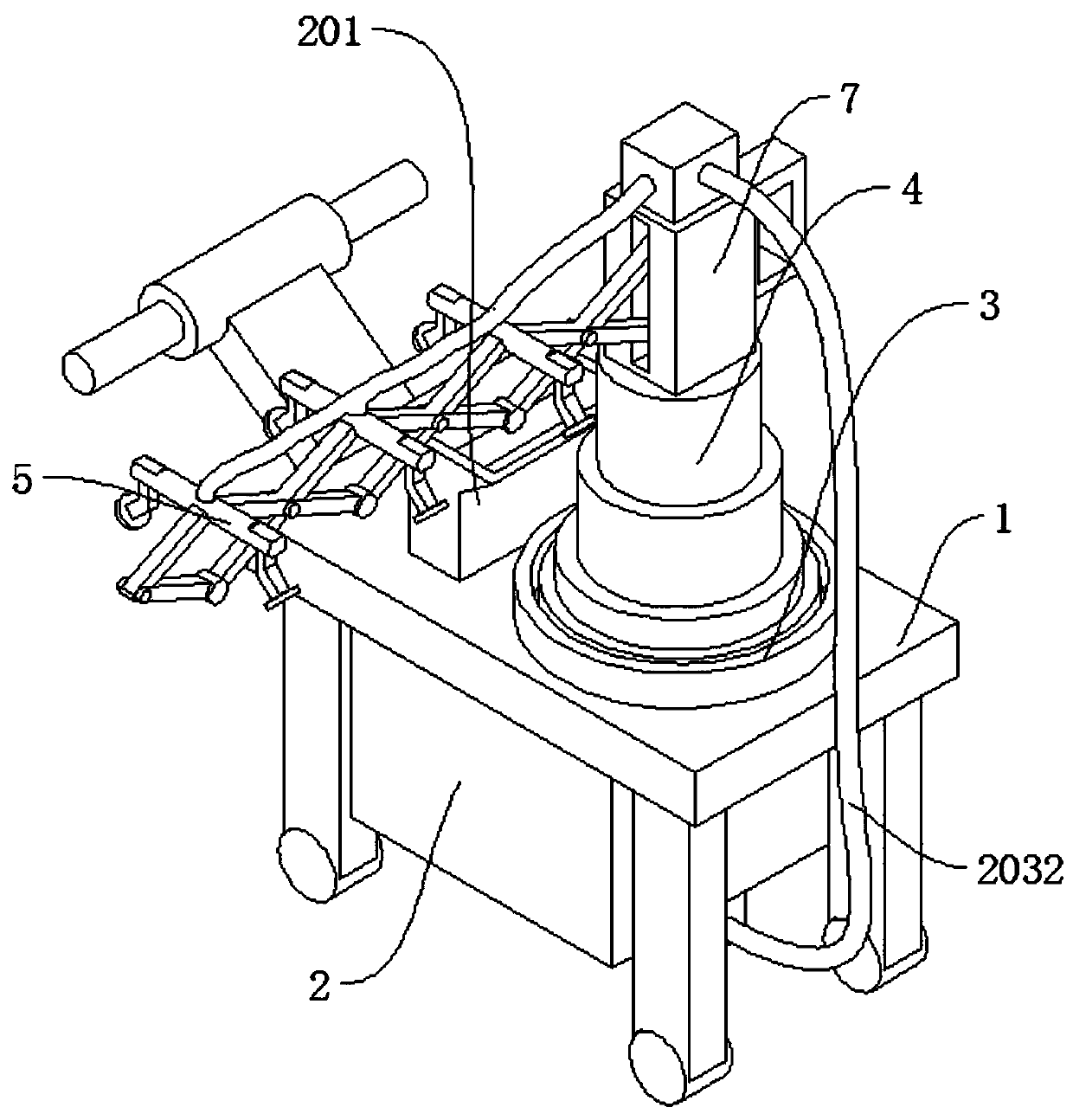 Pesticide mixing and spraying device for lycium barbarum