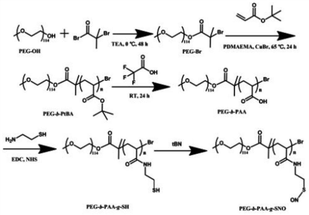 Nanoparticles capable of controllably preparing ONOO&lt;-&gt; as well as preparation method and application of nanoparticles