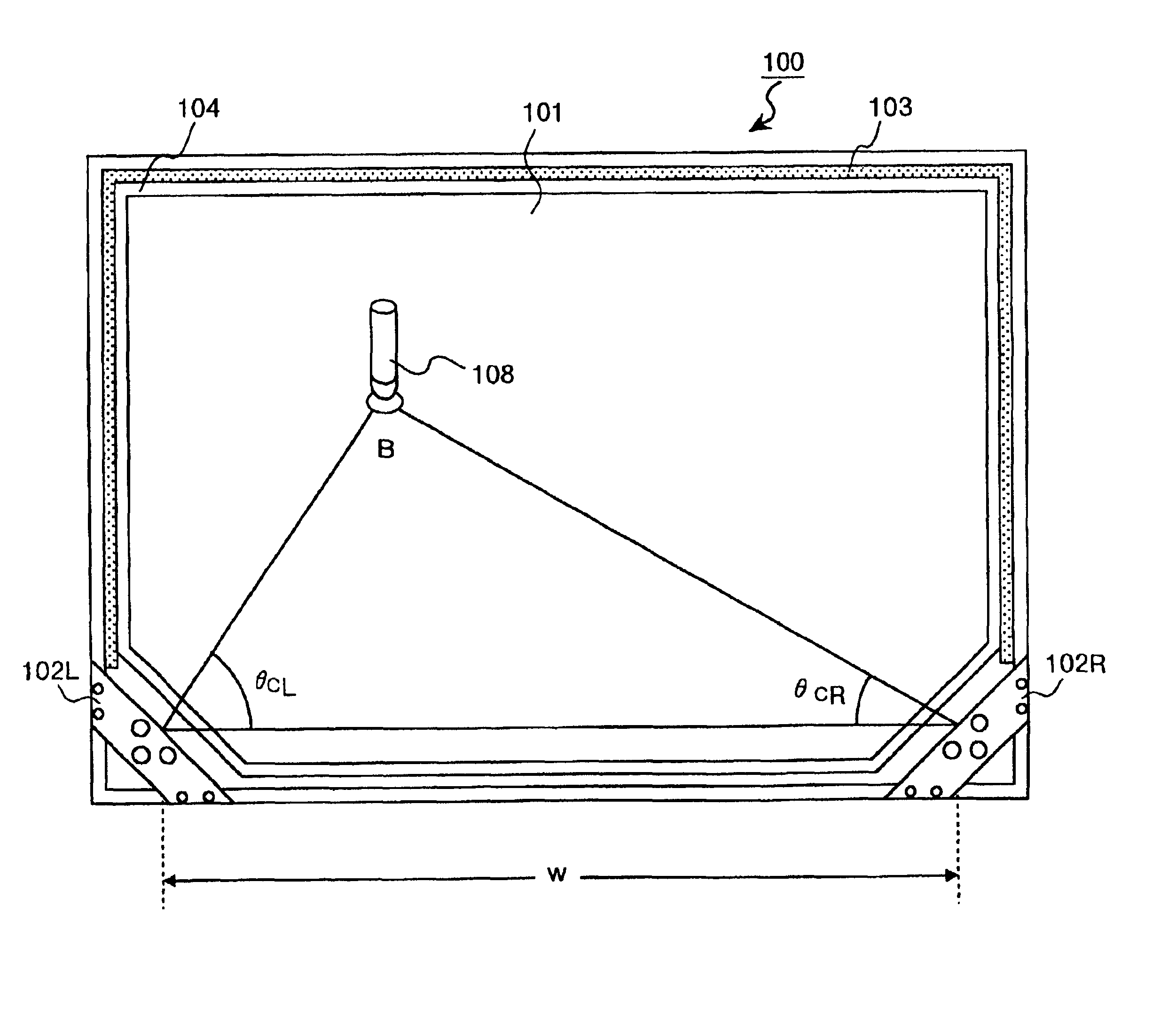 Apparatus for inputting coordinates