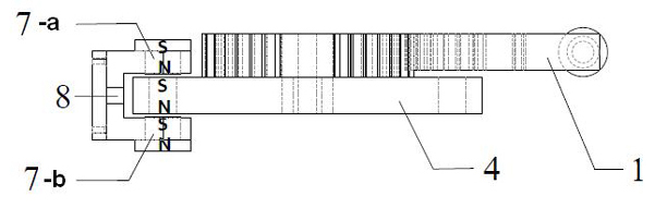 Magnetic vibration damping and positioning incomplete gear