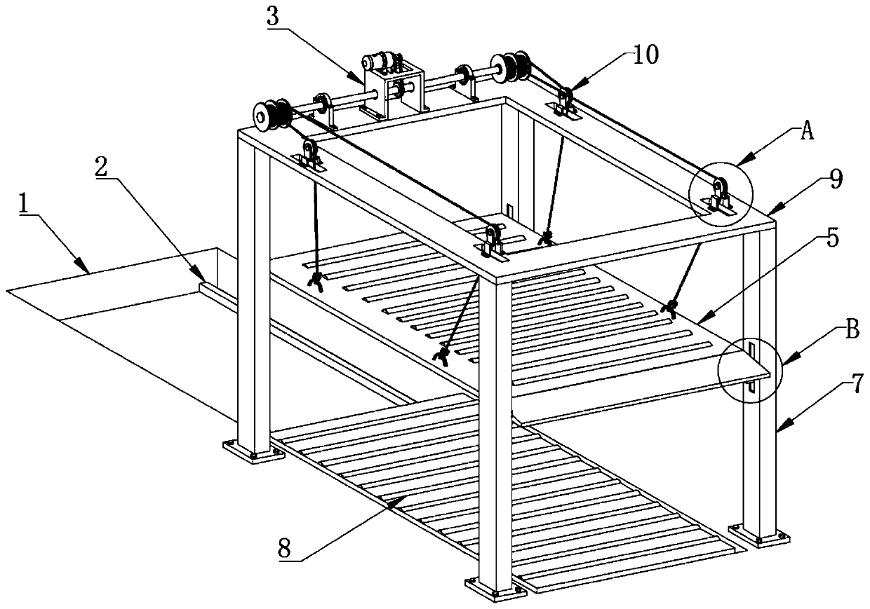 Anti-falling three-dimensional mechanical garage