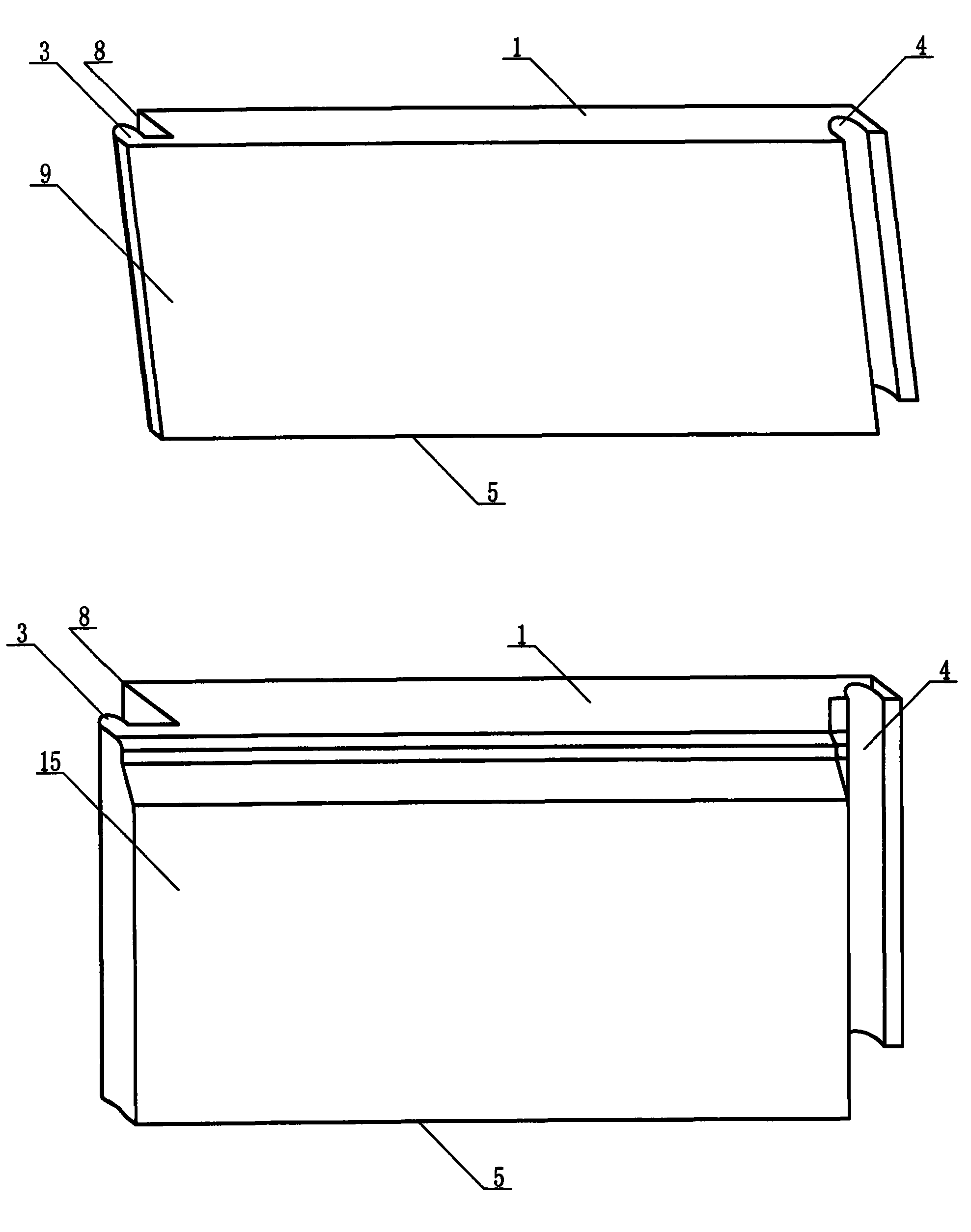 Anti-seepage vacuum insulation outer wall facing tile