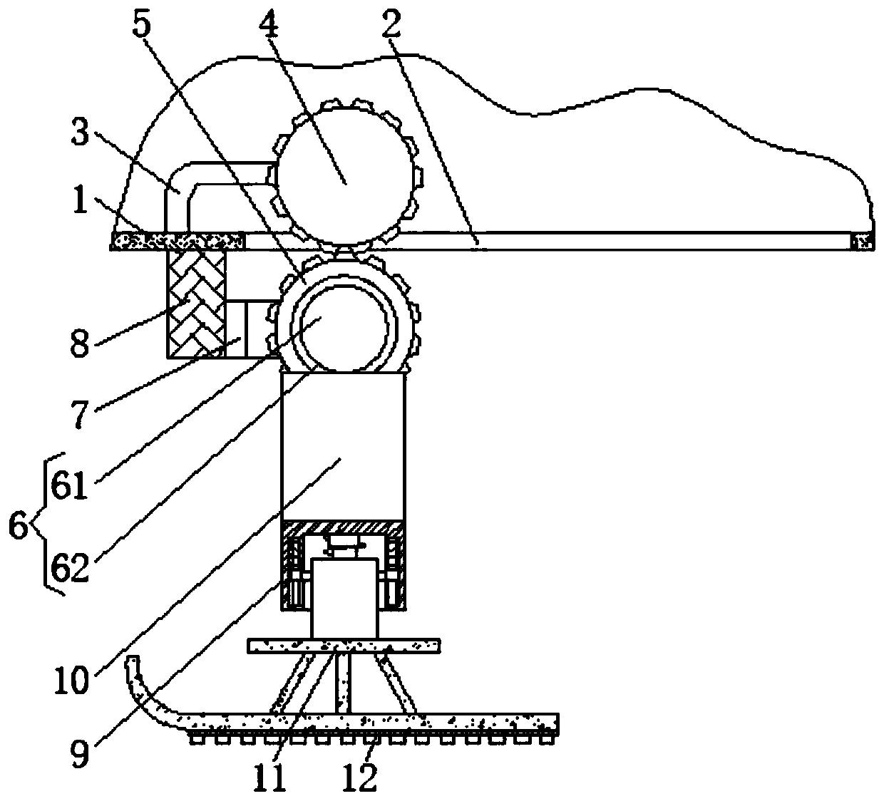 Landing gear for a snow plane