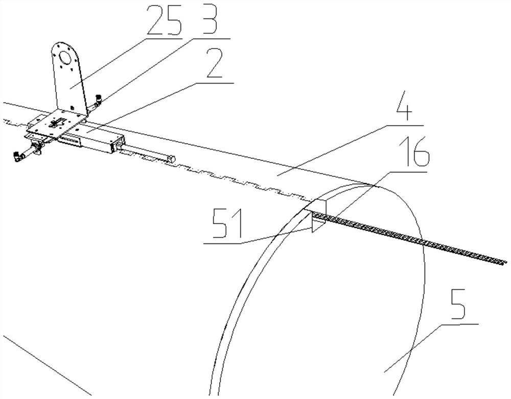 A separate upside-down double-thread lock stitch sewing device