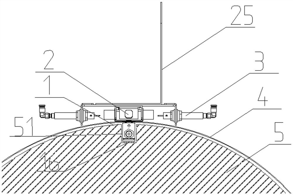 A separate upside-down double-thread lock stitch sewing device