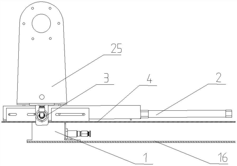 A separate upside-down double-thread lock stitch sewing device