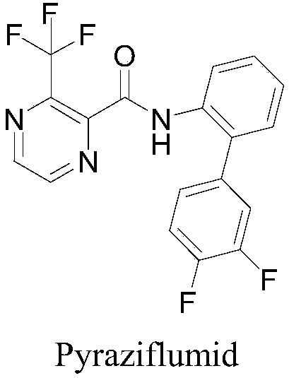 Preparation method and application of 6-chloropyrazine-2-amide compounds containing diphenyl ether groups