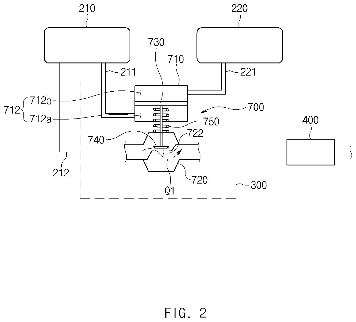 Hydrogen storage system and flow rate adjusting valve used for same