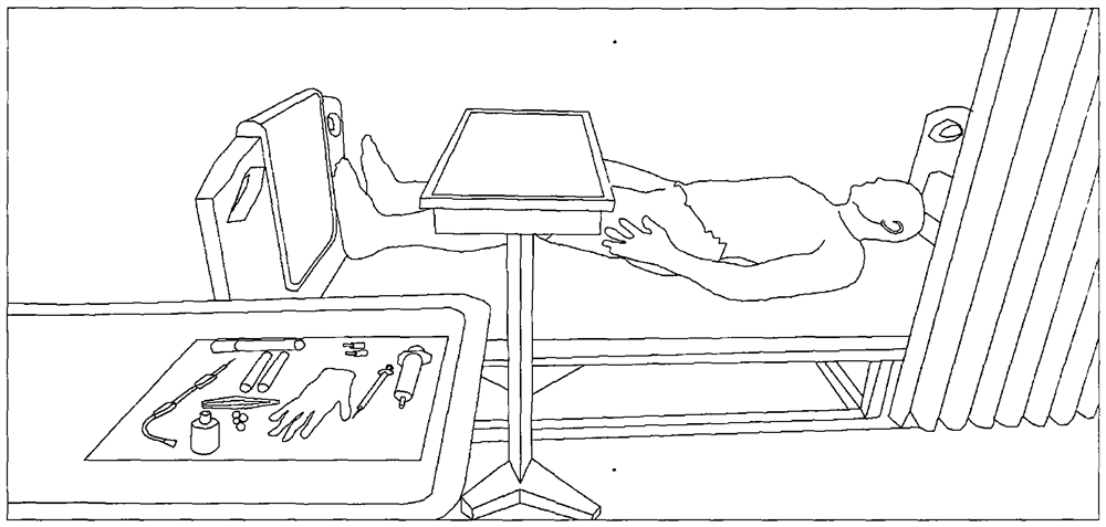 Abdominal cavity puncture operation training system based on VR technology